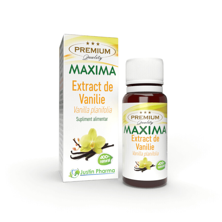 Extrait de vanille Maxima, 10 ml, Justin Pharma