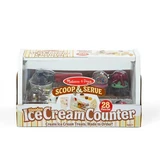 Scoop and Serve Wooden Play Set, Ice Cream Counter, Ages 3+, Melissa & Doug