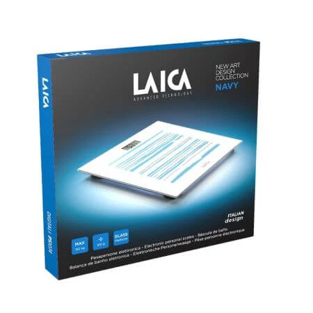 Elektronische personenweegschaal, wit, PS1074, Laica