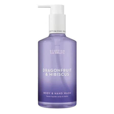 Vloeibare hand- en lichaamszeep met drakenfruit en hibiscus, 300 ml, Scottish Fine Soaps