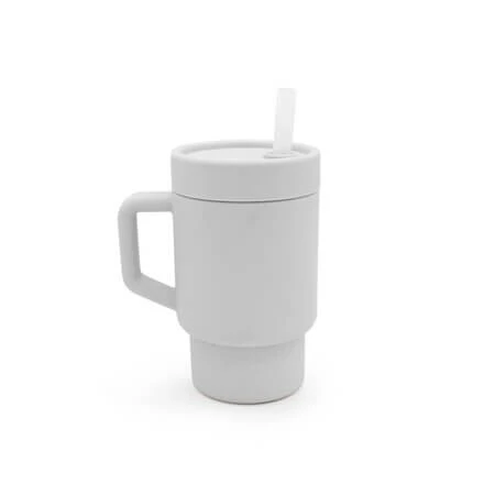 Siliconenbeker voor kinderen, grijs, 290 ml, Melii