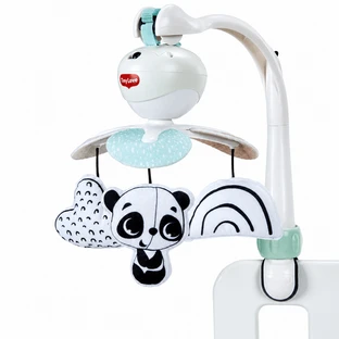 3-in-1 mobiele muziekcarrousel, voor onderweg – zwart-wit ontwerp, vanaf 0 maanden, Tiny Love