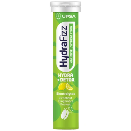 Hydra Detox Elektrolyten-voedingssupplement, citroen, 16 bruistabletten, HydraFizz