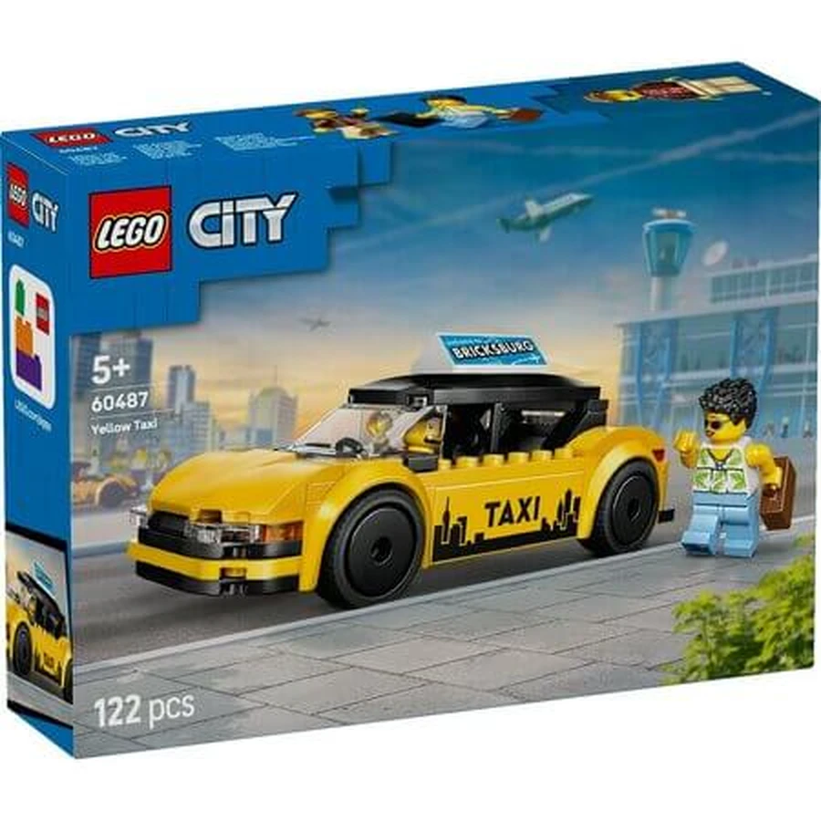 Taxi amarillo, a partir de 5 años, 60487, Lego City