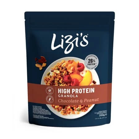 Eiwitrijke muesli met chocolade en noten, 350 g, Lizis