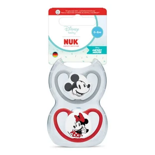 Perfect Match Air Schnuller-Set, Disney Mickey, 0–6 Monate, 2er-Pack, Nuk