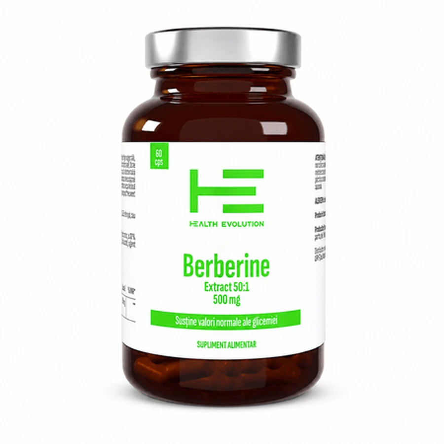 Extracto de berberina, 500 mg, 60 cápsulas, Health Evolution