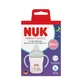 Biberon Perfect Match con tettarella per l'apprendimento e manici fluorescenti, rosa, dai 6 mesi in su, 150 ml, Nuk