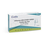 Kit de test rapide pour la grippe A et B + Covid19 + RSV, 1 pièce, CorDX