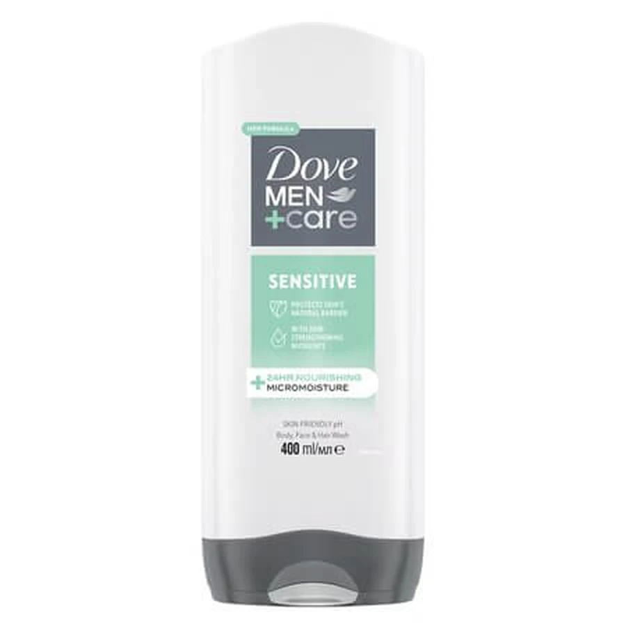Men+Care Sensitive Shower Gel, 400 ml, Dove Men