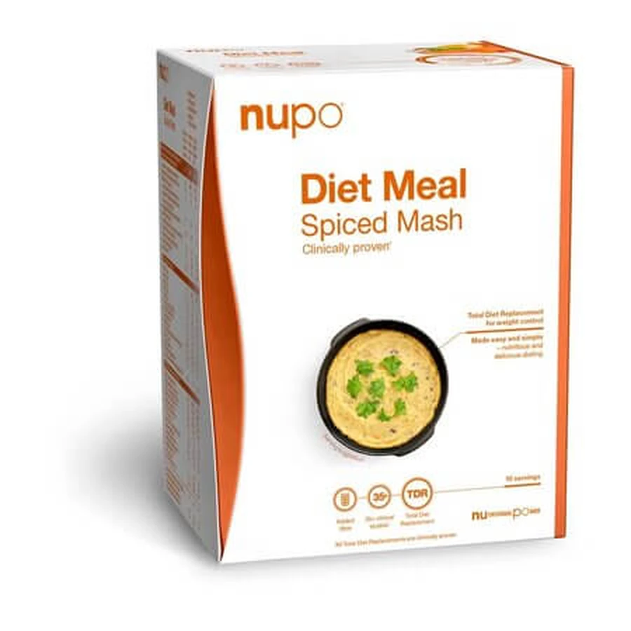 Meal Spiced Mash Total Diet Replacement for Weight Management, 10 x 34 g, Nupo