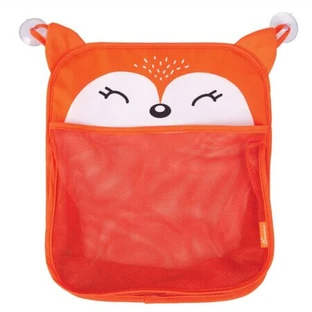 Badespielzeug-Aufbewahrungsbehälter mit Netztasche und Saugnäpfen, Fuchs, Dreambaby
