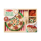Wooden Play Set, Pizza Party, Ages 3+, 6074863, Melissa & Doug