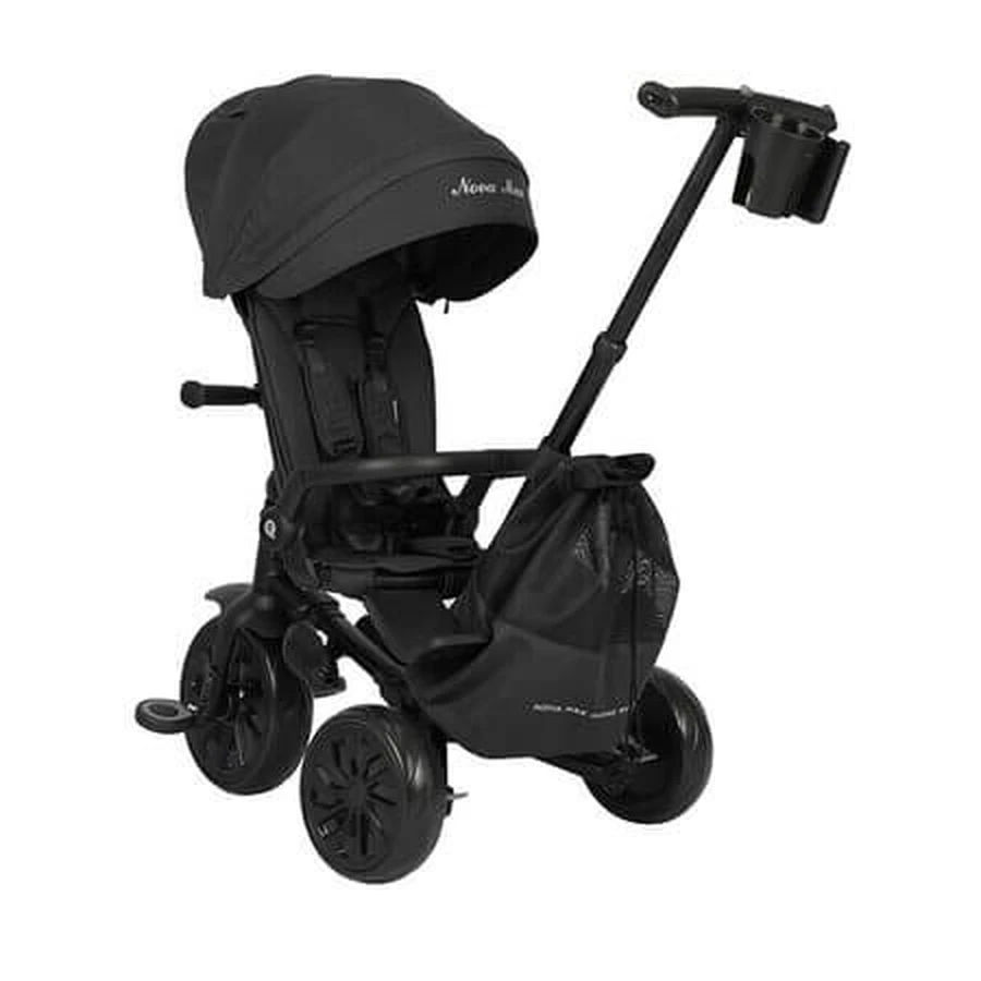 Tricycle ultra-pliable Nova Max, noir, de 10 mois à 6 ans, Qplay