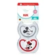 Perfect Match Air Pacifier Set, Mickey/Minnie, 6–18 months, 2-pack, Nuk