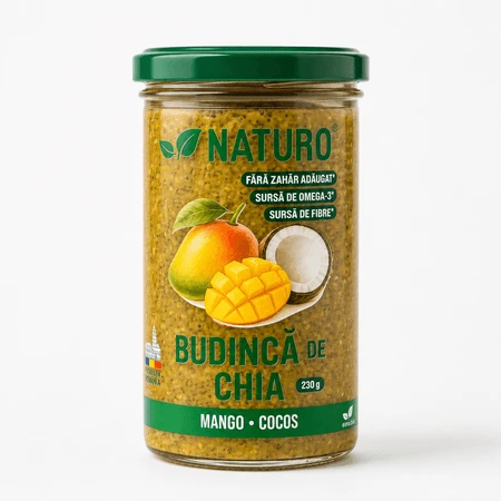 Chiapudding met mango, 230 g, Naturo