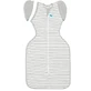Sac de couchage enveloppant de transition pour bébés, taille M, 1 TOG, gris, 1 pièce, Love to Dream