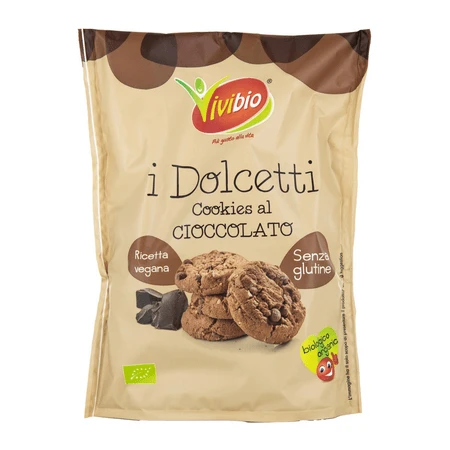 Biologische glutenvrije chocoladekoekjes, 100 g, ViviBio