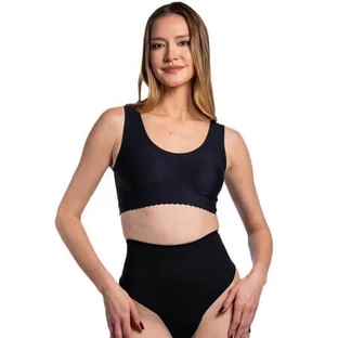 Compressieondergoed met hoge taille, S, zwart, string, 1 stuk, Norseli