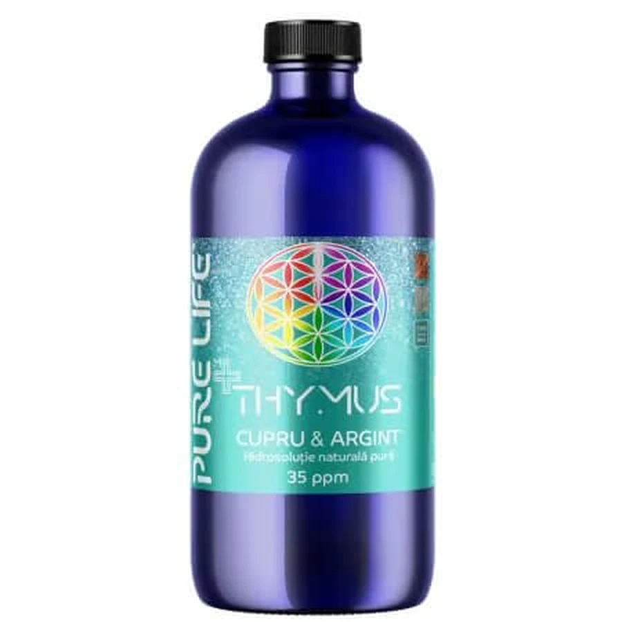 Minerals+ Mix – nanokoloidalny roztwór z wyciągiem z grasicy, 35 ppm, 480 ml, Pure Life: ceny i cechy