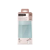 Siliconen babyfles met SX PRo Soft-speen met gemiddelde doorstroming, Colour Essence, blauw, vanaf 3 maanden, 240 ml, Suavinex