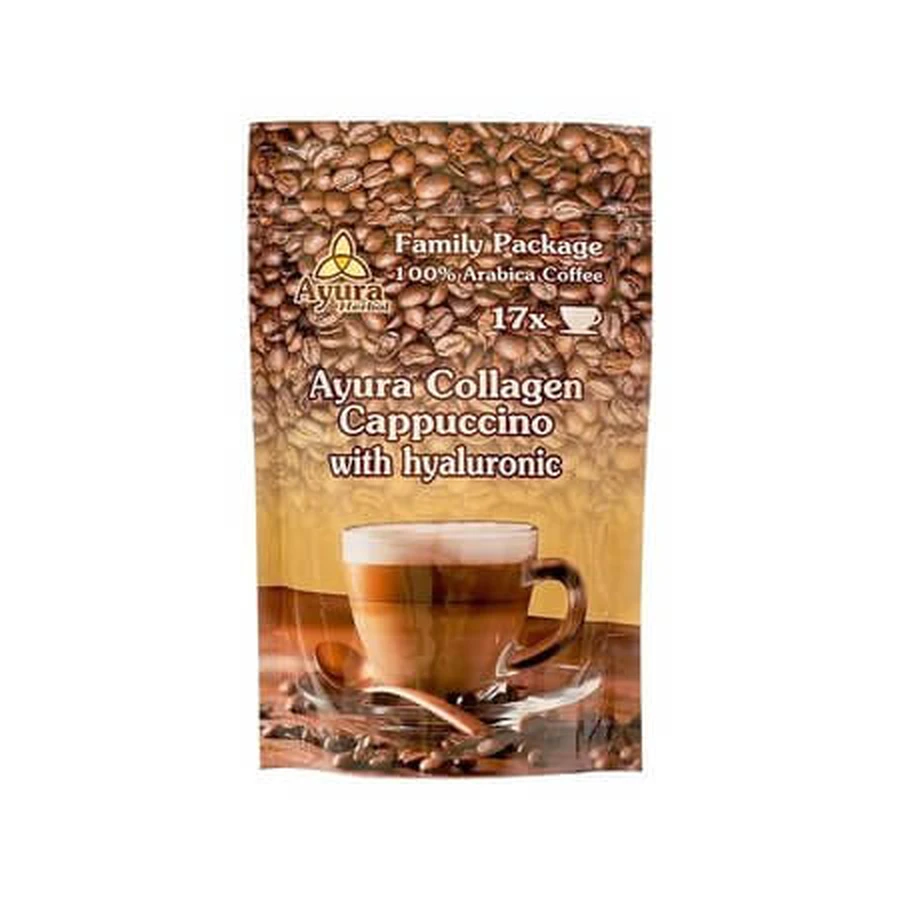Instantkoffiemix voor het hele gezin met collageen en hyaluronzuur, 250 g, Ayura Herbal
