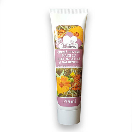 Crème pour les mains à l'huile de souci et de catina, 75 ml, Tibuleac Plant