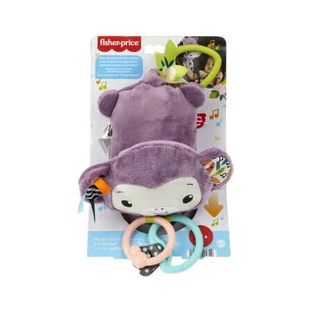 Zabawka wisząca, fioletowa, muzyczna małpka, od 0 miesięcy, Fisher-Price