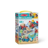Wooden Building Set, Vehicles, Ages 2+, 54 pieces, Melissa & Doug