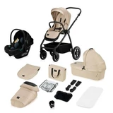 Meril 3-in-1 Reversible Stroller with Multiple Accessories, up to 22 kg, Beige, Lionelo