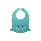 Silicone Bib, Turquoise, Shark, Melii