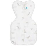 Saco de dormir para bebé Swaddle Up, talla S, 1 TOG, color crema, con conejitos, 1 unidad, Love to Dream