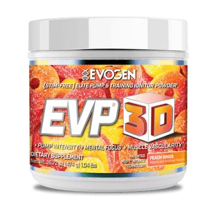 Pre-Workout fara Cafeina EVP 3D, Peach Rings, 620 g, Evogen