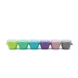 Set van 6 Snap&Go-siliconenbakjes, 6 x 59 ml, Melii