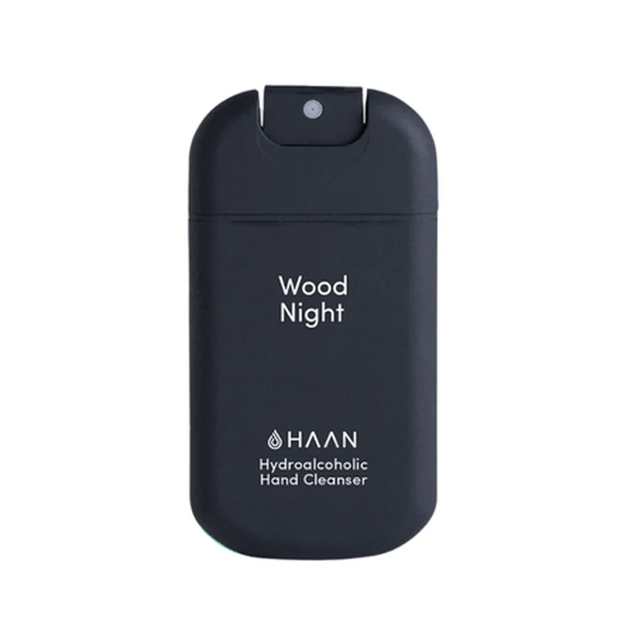Gel hidroalcohólico desinfectante para manos, Wood Night, 30 ml, Haan