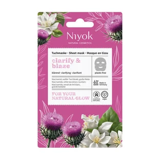 Mascarilla facial «Clarify & Blaze Sheet», 10 ml, Niyok