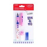 You & Me Pen with Eraser, Pink, Daco