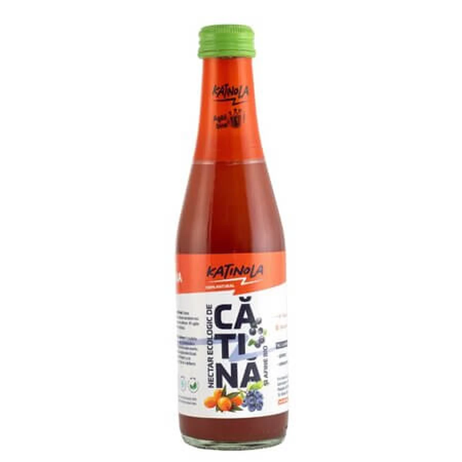 Organic Sea Buckthorn Nectar with Blueberries, 250 ml, Katinola