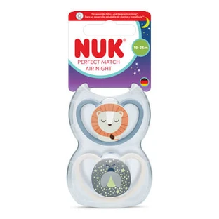 Lot de 2 tétines « Perfect Match Air Night », 18 à 36 mois, Nuk