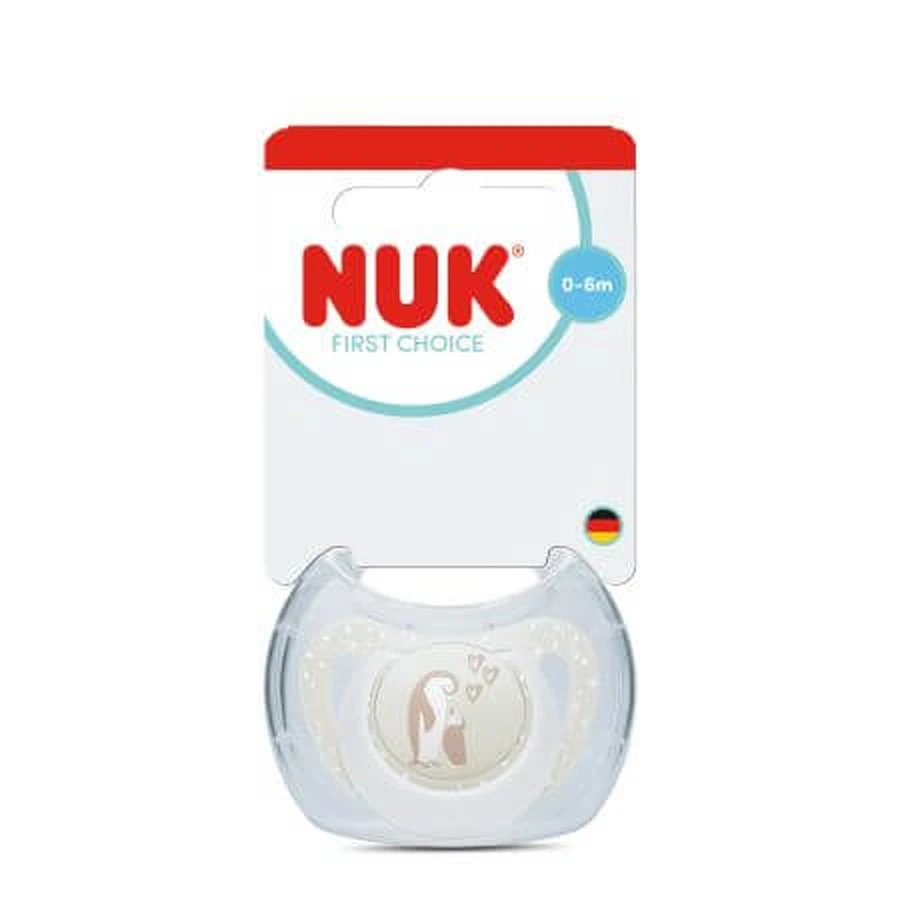 Smoczek First Choice, Pingwin, 0–6 miesięcy, 1 szt., Nuk: ceny i cechy