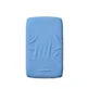 2-in-1 Double-Layered Cotton Fitted Sheet with Elastic, Waterproof Lining, 50x90 cm, Blue, Twindeco