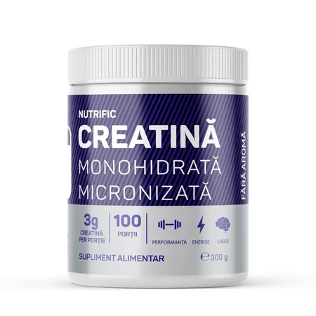 Creatina monoidrato micronizzata, 300 g, Nutrific