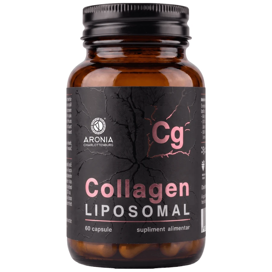 Liposomaal collageen — 60 capsules met gehydrolyseerd marien collageen, voor een gezonde huid en soepele bewegingen