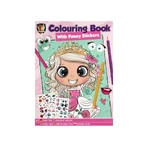Livre de coloriage pour filles, avec des autocollants amusants, format A4, 24 pages