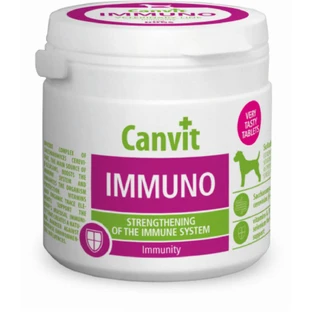 CANVIT Immuno, XS-S, complemento alimenticio para el sistema inmunitario de los perros, frasco de 100 g