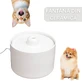 SHAW keramische waterfontein, kattenfontein, rond, filtersysteem, keramiek, beige, 2 l