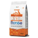 MONGE Natural Superpremium Monoprotein, XS-XL, Eend en Rijst, Droogvoer voor honden, 2,5 kg