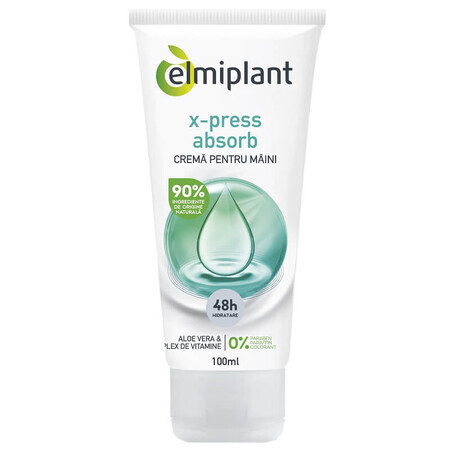 Crème pour les mains Xpress Absorb, 100 ml, Elmiplant