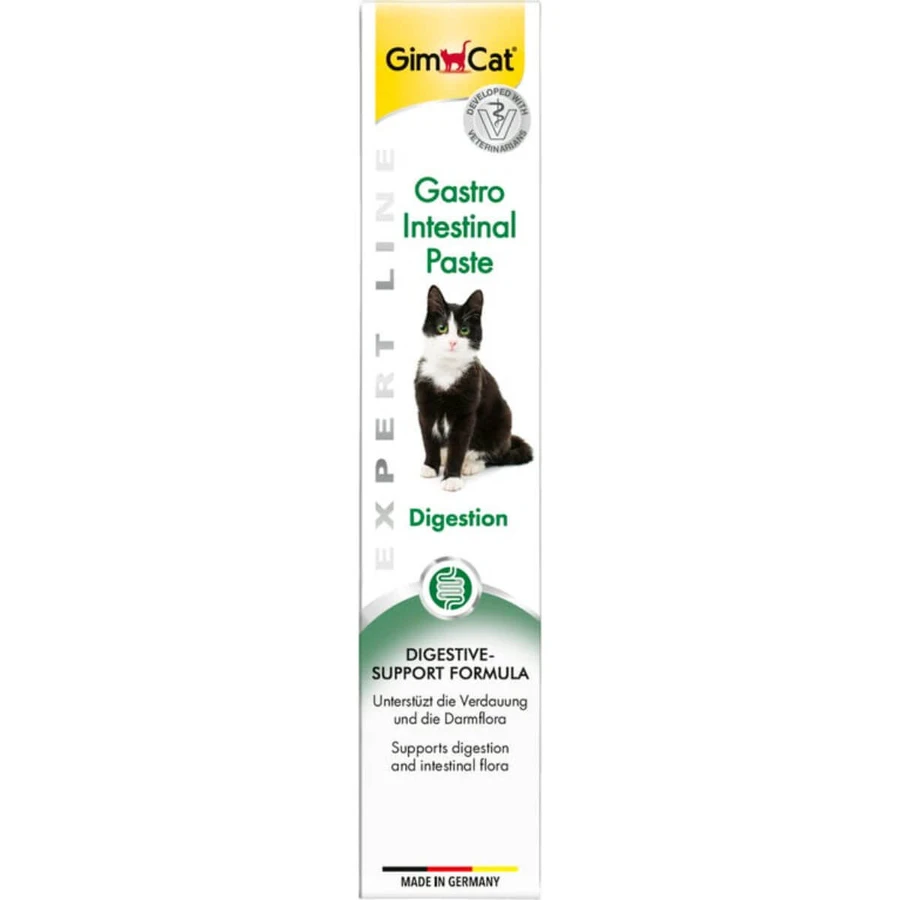 GIMCAT Gastro Intestinal Paste, funktionelle Belohnungspaste für Katzen, Verdauungssystem, (Topping), 50 g
