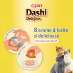 INABA Ciao Dashi, kip en bonito-vlokken, graanvrij natvoer voor katten (in saus), 70 g